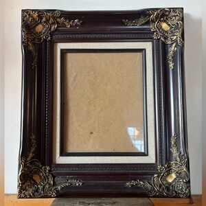 Vintage Victorian Style Wood & Canvas Picture Frame